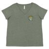 Curvy Collection Women's Fine Jersey V-Neck Tee Thumbnail