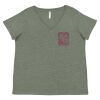 Curvy Collection Women's Fine Jersey V-Neck Tee Thumbnail