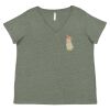 Curvy Collection Women's Fine Jersey V-Neck Tee Thumbnail