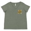 Curvy Collection Women's Fine Jersey V-Neck Tee Thumbnail