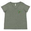Curvy Collection Women's Fine Jersey V-Neck Tee Thumbnail