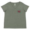 Curvy Collection Women's Fine Jersey V-Neck Tee Thumbnail