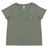 Curvy Collection Women's Fine Jersey V-Neck Tee Thumbnail