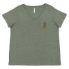 Curvy Collection Women's Fine Jersey V-Neck Tee Thumbnail