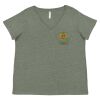 Curvy Collection Women's Fine Jersey V-Neck Tee Thumbnail