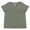 Curvy Collection Women's Fine Jersey V-Neck Tee Thumbnail
