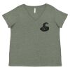 Curvy Collection Women's Fine Jersey V-Neck Tee Thumbnail