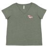 Curvy Collection Women's Fine Jersey V-Neck Tee Thumbnail