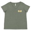 Curvy Collection Women's Fine Jersey V-Neck Tee Thumbnail