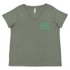 Curvy Collection Women's Fine Jersey V-Neck Tee Thumbnail