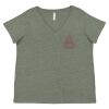 Curvy Collection Women's Fine Jersey V-Neck Tee Thumbnail