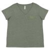 Curvy Collection Women's Fine Jersey V-Neck Tee Thumbnail