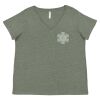 Curvy Collection Women's Fine Jersey V-Neck Tee Thumbnail