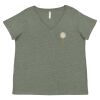 Curvy Collection Women's Fine Jersey V-Neck Tee Thumbnail