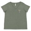 Curvy Collection Women's Fine Jersey V-Neck Tee Thumbnail