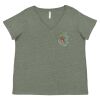 Curvy Collection Women's Fine Jersey V-Neck Tee Thumbnail