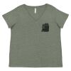 Curvy Collection Women's Fine Jersey V-Neck Tee Thumbnail