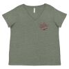 Curvy Collection Women's Fine Jersey V-Neck Tee Thumbnail