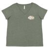Curvy Collection Women's Fine Jersey V-Neck Tee Thumbnail
