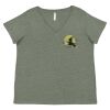 Curvy Collection Women's Fine Jersey V-Neck Tee Thumbnail