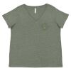 Curvy Collection Women's Fine Jersey V-Neck Tee Thumbnail
