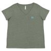 Curvy Collection Women's Fine Jersey V-Neck Tee Thumbnail