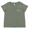 Curvy Collection Women's Fine Jersey V-Neck Tee Thumbnail