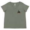 Curvy Collection Women's Fine Jersey V-Neck Tee Thumbnail