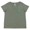 Curvy Collection Women's Fine Jersey V-Neck Tee Thumbnail