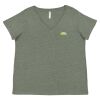 Curvy Collection Women's Fine Jersey V-Neck Tee Thumbnail