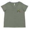 Curvy Collection Women's Fine Jersey V-Neck Tee Thumbnail
