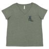 Curvy Collection Women's Fine Jersey V-Neck Tee Thumbnail