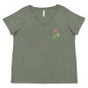Curvy Collection Women's Fine Jersey V-Neck Tee Thumbnail