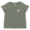 Curvy Collection Women's Fine Jersey V-Neck Tee Thumbnail