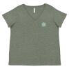 Curvy Collection Women's Fine Jersey V-Neck Tee Thumbnail