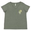 Curvy Collection Women's Fine Jersey V-Neck Tee Thumbnail