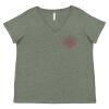 Curvy Collection Women's Fine Jersey V-Neck Tee Thumbnail