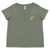Curvy Collection Women's Fine Jersey V-Neck Tee Thumbnail