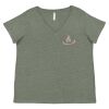 Curvy Collection Women's Fine Jersey V-Neck Tee Thumbnail