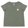 Curvy Collection Women's Fine Jersey V-Neck Tee Thumbnail