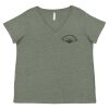 Curvy Collection Women's Fine Jersey V-Neck Tee Thumbnail