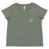 Curvy Collection Women's Fine Jersey V-Neck Tee Thumbnail