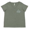 Curvy Collection Women's Fine Jersey V-Neck Tee Thumbnail