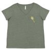 Curvy Collection Women's Fine Jersey V-Neck Tee Thumbnail