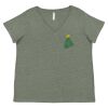Curvy Collection Women's Fine Jersey V-Neck Tee Thumbnail