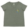 Curvy Collection Women's Fine Jersey V-Neck Tee Thumbnail