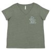 Curvy Collection Women's Fine Jersey V-Neck Tee Thumbnail