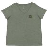 Curvy Collection Women's Fine Jersey V-Neck Tee Thumbnail