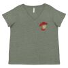 Curvy Collection Women's Fine Jersey V-Neck Tee Thumbnail