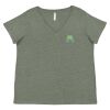 Curvy Collection Women's Fine Jersey V-Neck Tee Thumbnail